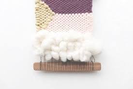 Cana hair style using wool to weave : Diagonal Cloud Weave Extract From Woven Art By Elena Vilar How To Make A Yarn Wall Hanging