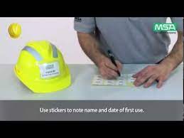 Msa V Gard Helmet System Helmet Donning And Adjustments Youtube