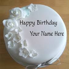 Birthday Cake Images Free Download With Name Write Your Name On White Roses Birthday Cake For Lover Online Wishes Your Lovers Happy Birthday Wit Happy Birthday Cakes Cake Name Happy Birthday Cake Pictures