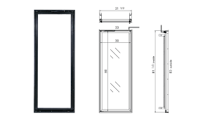 Their height is typically 80 inches (2,032 mm), while the width can vary. Glass Door Frames Raves Cooler Doors