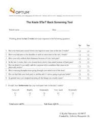 Image result for Start Back Screening Tool