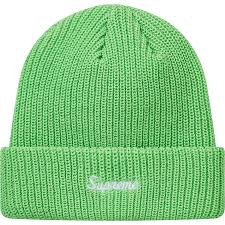 Pre Owned Supreme Loose Gauge Beanie Fw18 Light Green Modesens