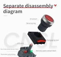 ODM distribution cabinet waterproof illuminated pushbutton with Rohs
