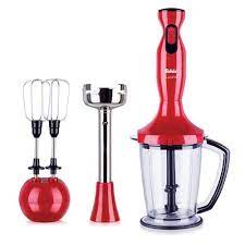 Fakir Lucina Kirmizi 1000 W Blender Seti Celik Bicak Olcu Kabi Lucca