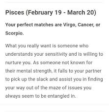 Pisces Best Match Horoscope Pisces Pisces Inspirational Quotes