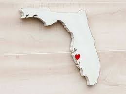 Florida Home State Wood Sign Cutout Silhouette Wall Art Etsy Silhouette Wall Art Wood Cutouts Cottage Chic Decor