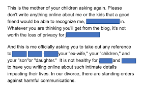Maybe you would like to learn more about one of these? Reflecting On My Ex Wife S Rage Nine Years After The Divorce She Wanted The Whole Parent