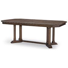Look through rustic pedestal table pictures in different colors and styles and. Rachael Ray Home By Legacy Classic Refined Rustic 9050 622k Transitional Pedestal Dining Table With Leaves Pilgrim Furniture City Dining Tables