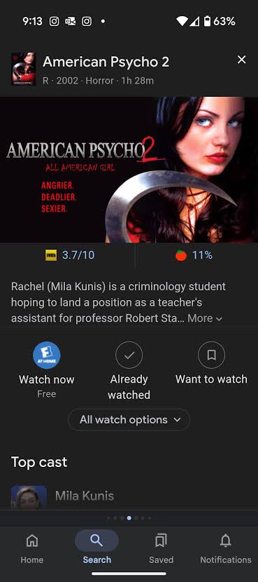 American Psycho 2 with Mila Kunis?? : r/slasherfilms