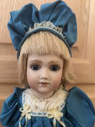 ALICE LEVERETT Early Rare Antique Repro FRENCH FASHION DOLL Bisque  Porcelain