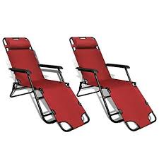 Festnight Set Of 2 Outdoor Patio Portable Folding Adjustable Chaise Lounge Chair With Footrest Want A Sun Lounger Folding Sun Loungers Reclining Sun Lounger