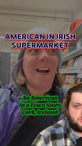 American in an Irish supermarket, she seems like a nice lady I'm glad she  enjoyed our wears