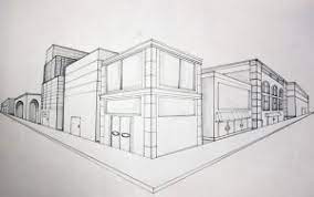 Perspektif eksterior 2 titik hilang melukiskan salah 1 partikel bermakna dari bangunan rumah. 55 Gambar Perspektif Materi Lengkap Dan Contoh Teknikece