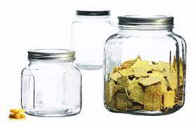 These jars go with any décor whether storing pantry items, crafts, laundry. Anchor Hocking 3 Piece Glass Cracker Jar Canister Set Buy Online In Burkina Faso At Burkinafaso Desertcart Com Productid 1343205