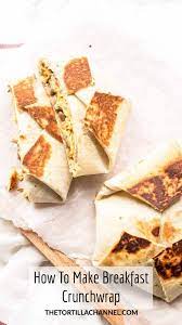 Breakfast Crunchwrap Step By Step Instructions The Tortilla Channel Recipe In 2021 Breakfast Crunchwrap How To Make Breakfast Best Breakfast