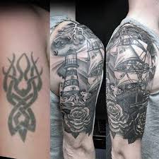 A tattoo artist can only cover up a tattoo with the same or darker ink. Top 30 Cover Up Tattoos For Men