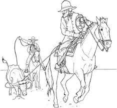 Kleurplaten cowboy kleurplaat om in te kleuren. Art Therapy Coloring Page Horses Cowboys On Horseback 14