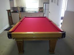 Bce Churchill Light Oak Snooker Pocket Table Recently Recovered In Bright Red Pool Cloth Pool Table Room Light Oak Billiard Table