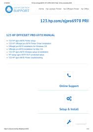 Switch on the hp officejet pro 6968 printer. 123 Hp Com Ojpro6978 Hp Ojpro 6978 Printer 123 Hp Com Setup 6978 By 123hpcom Tech Issuu