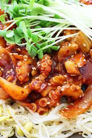 Nakji Bokkeum Recipe Korean Spicy Stir Fry Octopus Seonkyoung Longest Recipe Octopus Recipes Grilled Chicken Salad Recipe Stir Fry Octopus