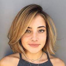 This is a textured, jawline length bob. Cute Short Haircuts For Girls With Thin Hair Novocom Top