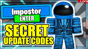 All New Secret Update Codes Roblox Impostor Youtube