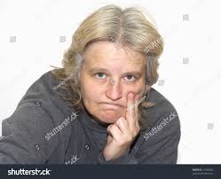 Old Woman Holding Face Cheek Pain Stock Photo 21495820