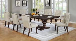 A rustic dining room shouldn't always be traditional, as it can look modern and beautiful with the right color picks. D35 9pc 9 Pc Winston Porter Encore Espresso Finish Wood Rustic Style Dining Table Set With