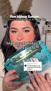 Replying to @Janett Reyes @sephora holiday lip kit try on. All the shades  were so good !! #makeup #makeupreview #newmakeupreview #sephoraholidayset  #makeuptutorial
