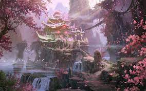 No program windows block it from view. Photos Sakura Nature Fantasy Fantastic World
