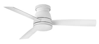 52 inch traditional style indoor/outdoor bronze ceiling fan with light kit, industrial pull chain ceiling fan with lighting, reversible blades and motor, ul listed for living room, bedroom, damp rated. Best Selling Hinkley Trey Led 52 Indoor Outdoor Flush Mount Ceiling Fan In Matte White Accuweather Shop