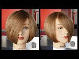 How To Cut A Layered Bob Haircut Tutorial Step By Step Thesalonguy Youtube