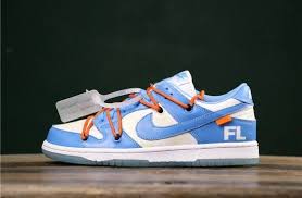 Nike Dunk Low Off White Unc Blue Ow Fl Futura Nike Dunks Nike Dunk Low White Nikes