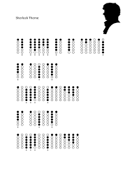 Sherlock Theme Tabs For Tin Whistle Tin Whistle Native American Flute Flute Sheet Music
