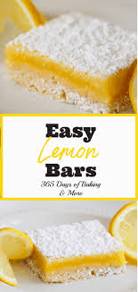 These Easy Lemon Bars Have A Creamy Lemon Filling That Lemon Lovers Will Go Nuts For Lemon Bars Easy Lemon Recipes Dessert Recipes Easy