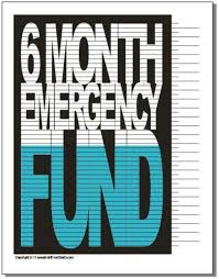 6 Month Emergency Fund Savings Chart Debt Payoff Debt Free