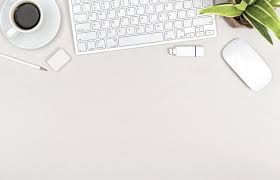 Sparse Office Desk Powerpoint Background Design Background Powerpoint Powerpoint Design Templates