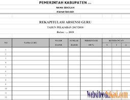 Guru harus selalu mempersiapkan contoh absen kehadiran siswa pada setiap proses kegiatan belajar mengajar. Format Rekap Absen Guru Terbaru Tahun 2018 Soal Terbaru