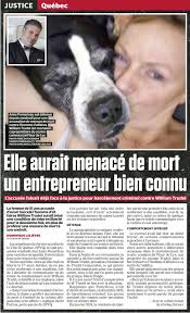 Elle aurait menacé de mort un entrepreneur bien connu