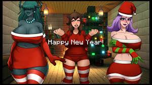 HornyCraft [Minecraft Parody Hentai game PornPlay ] Ep.22 a happy lunar  year with three hot girls