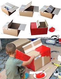 Diy Carton Auto Auto Diy Karton Basteln Fur Den Kindergeburtstag Auto Basteln Carton Den Diy Fur Karton Basteln Karton Kinder Auto Basteln