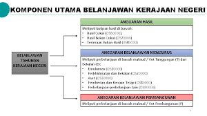 Membuat perbandingan amaun sebenar dengan amaun belanjawan. Penyediaan Belanjawan Kerajaan Negeri Pejabat Kewangan Dan Perbendaharaan