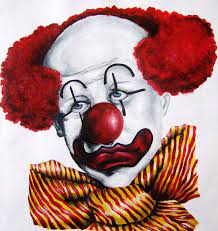 Traditional Clown By Mollyspeaight On Deviantart Clown Paintings Clown Horror Clown