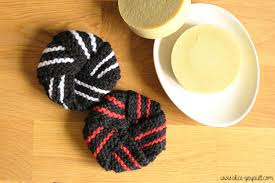 Tawashi Facile Au Tricot Diy Eponge Ecologique Alice Gerfault Tawashi Diy Tricotin Tricot