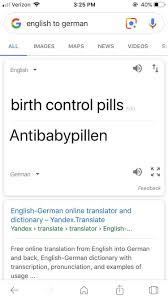 Birth Control Pills In German Sometimes I Love The German Language German Language Funny German Words Funny Quotes