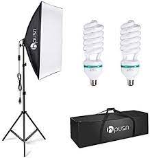 Hpusn Softbox Lighting Kit Photography Studio Light With 20 Inch X 28 Inch Reflector And 2pcs Softbox Lighting Kit Softbox Lighting Studio Photography Lighting