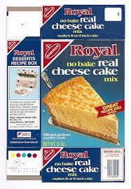 Royal mousse mixes are the most versatile ingredients on your menu! 1986 Nabisco Royal Cheese Cake Mix Box Retro Desserts Vintage Baking Cake Mix