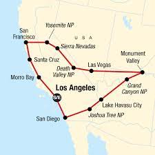 Die hier abgebildete karte zeigt die vereinigten staaten von amerika mit den dazugehörigen landesgrenzen. Roadtrip Usa Die Besten Im Wilden Westen Traveljunkies Tours