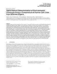Altex is somehow force you buy this service to not lose the ac guaranty, but i don't recommend, you will have to pay afterwards to fix what they destroyed! Pdf Rapid Hazard Characterization Of Environmental Chemicals Using A Compendium Of Human Cell Lines From Different Organs