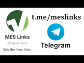 MES Links Telegram Channel: t.me/meslinks - YouTube